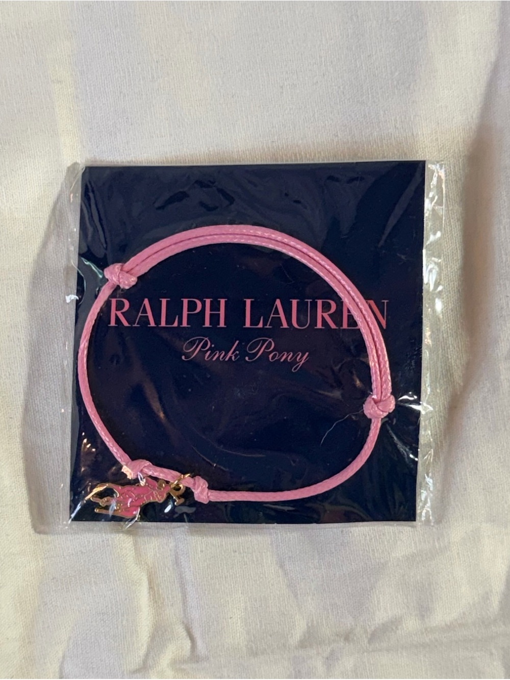 NWT Ralph Lauren Pink Pony Cancer Awareness Bracelet